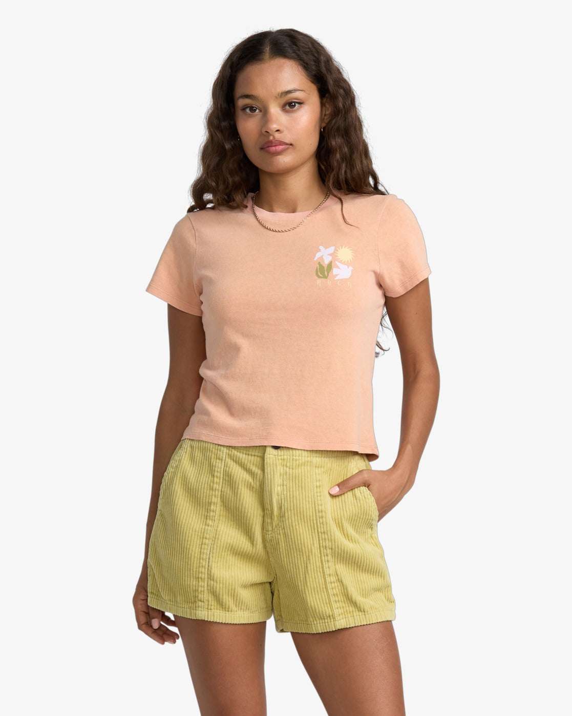 RVCA Daylight Corduroy Shorts-Thyme | RVCA | Shorts