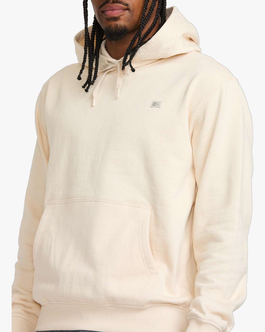 RVCA VA Essential Fleece Hooded Sweatshirt-Ceramic | RVCA | hoodie - Northshore Newquay - Surf/Skate Shop