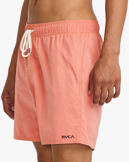 RVCA Opposites Elastic Hybrid Amphibian Shorts-Salmon