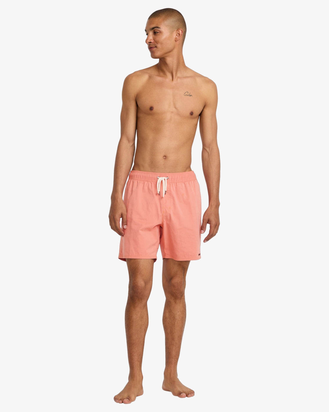 RVCA Opposites Elastic Hybrid Amphibian Shorts-Salmon