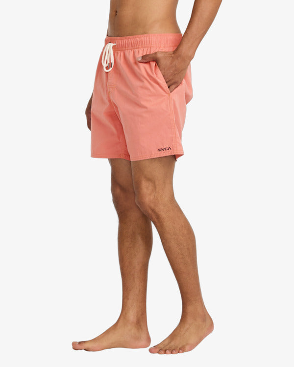 RVCA Opposites Elastic Hybrid Amphibian Shorts-Salmon