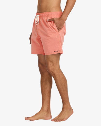 RVCA Opposites Elastic Hybrid Amphibian Shorts-Salmon