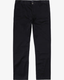 RVCA The Weekend Stretch Straight Fit Trousers-Black