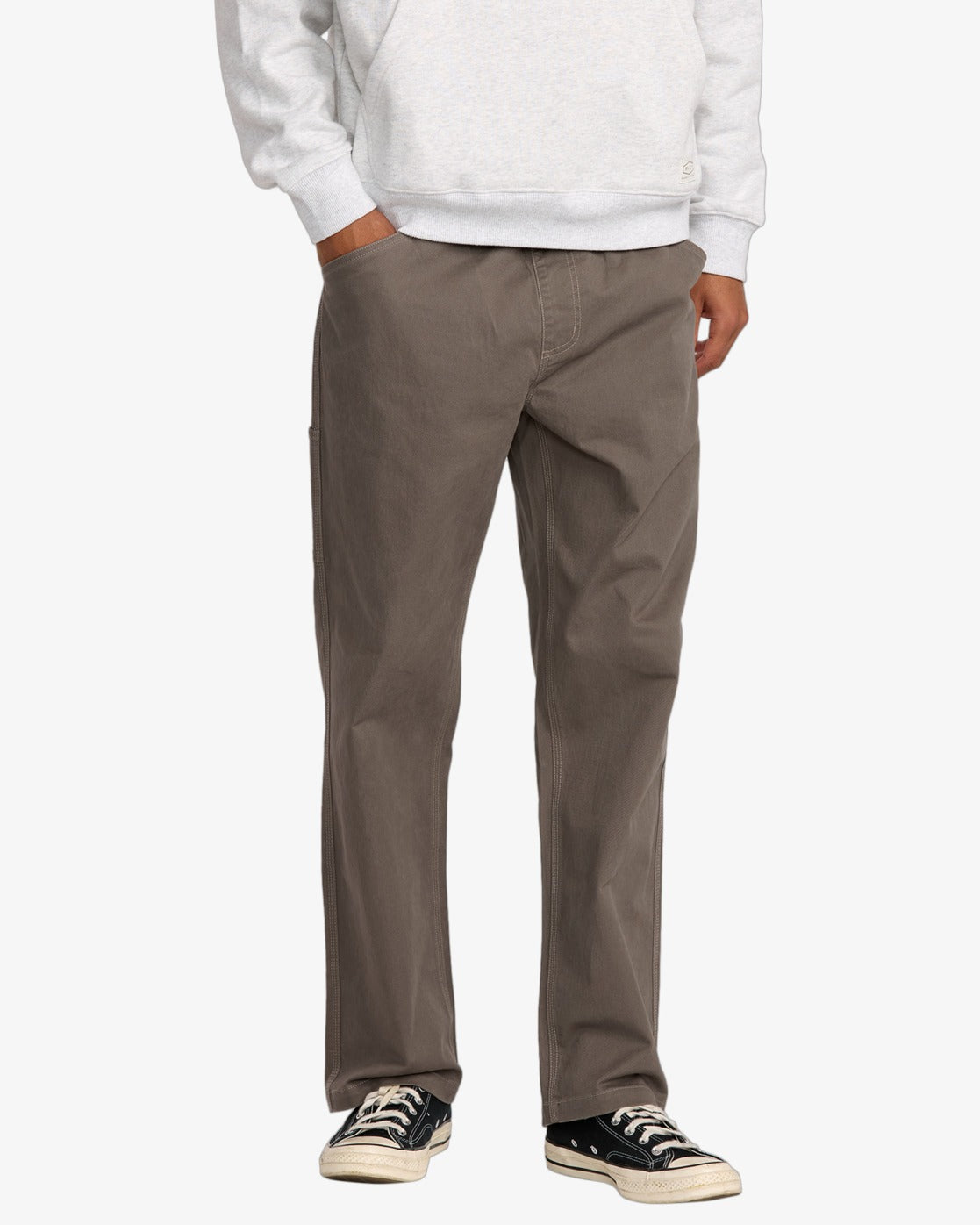 RVCA Americana Carpenter Pants-Mushroom | RVCA | Trousers - Northshore Newquay - Surf/Skate