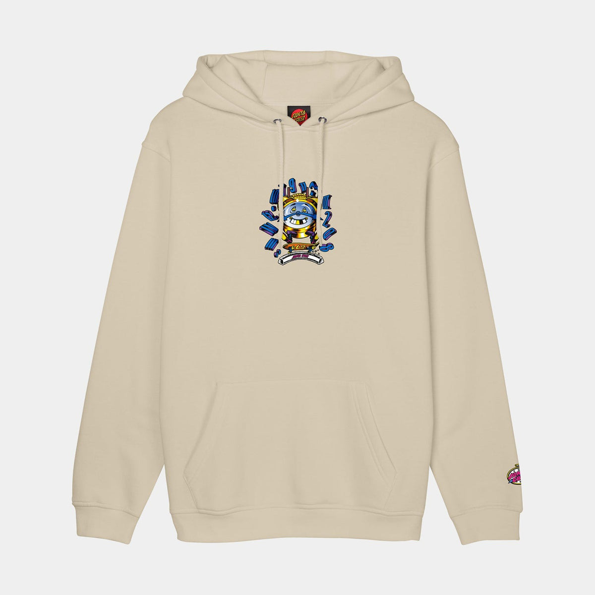 Santa Cruz Grabke All Around Hood-Blond Wood | Santa Cruz | Hooded Sweatshirt - Northshore Newquay - Surf/Skate Shop