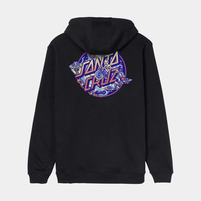 Santa Cruz Winkowski Dope Planet 2 Centre Hood-Black | Santa Cruz | Hooded Sweatshirt