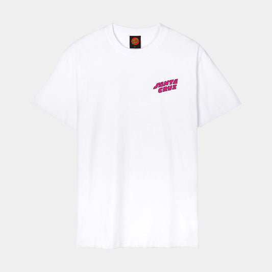 Santa Cruz Grabke All Around Stack T-Shirt-White | Santa Cruz |