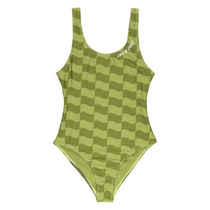 Santa Cruz Strip Bodysuit-Chartreuse Wave Check 14 | Santa Cruz |