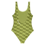 Santa Cruz Strip Bodysuit-Chartreuse Wave Check | Santa Cruz |