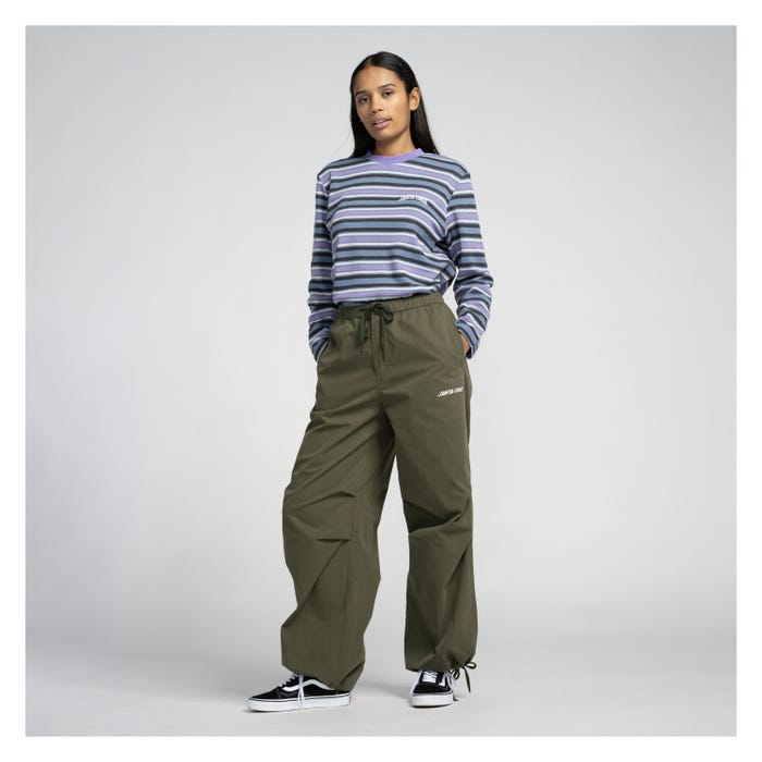 Santa Cruz Parachute Strip Pant-Khaki | Santa Cruz | Trousers