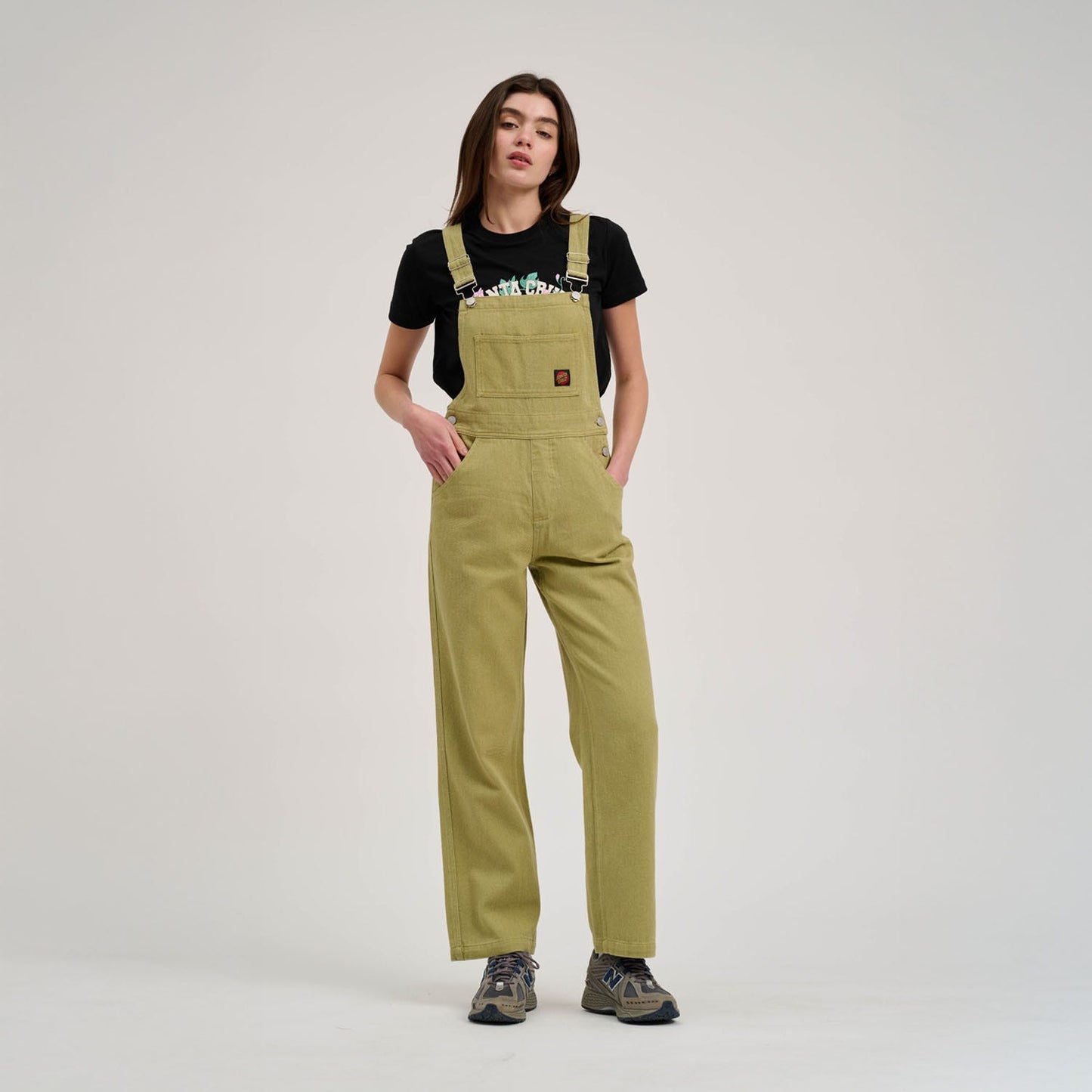 Santa Cruz Classic Label Dungarees-Light Khaki | Santa Cruz |