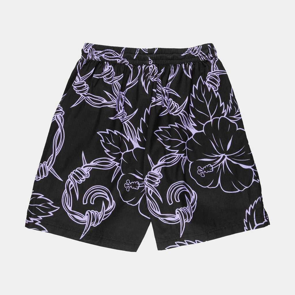 Santa Cruz Mono Cabana Shorts-Black/Lavender | Santa Cruz | Shorts
