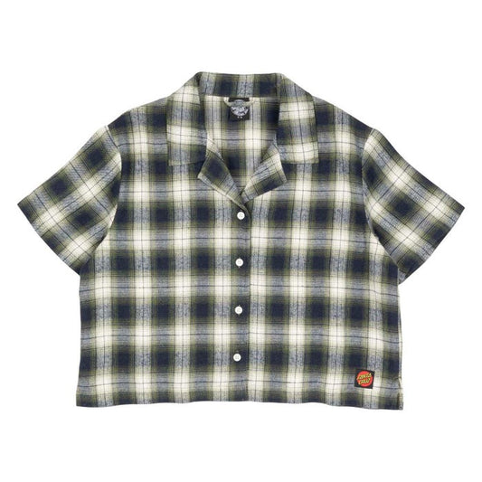 Santa Cruz Classic Check Crop Shirt-Navy/Green Check 14 | Santa Cruz |
