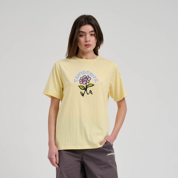 Santa Cruz Delfino Flower Tshirt-Butter | Santa Cruz |