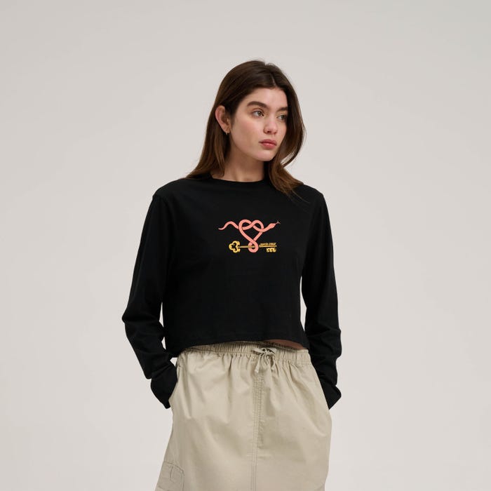 Santa Cruz Asp Serpent Long Sleeve T-Shirt-Black | Santa Cruz |