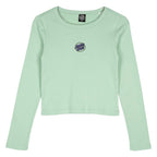 Santa Cruz Partial Dot Embroidered Long Sleeve T-Shirt-Pale Sage 14 | Santa Cruz |