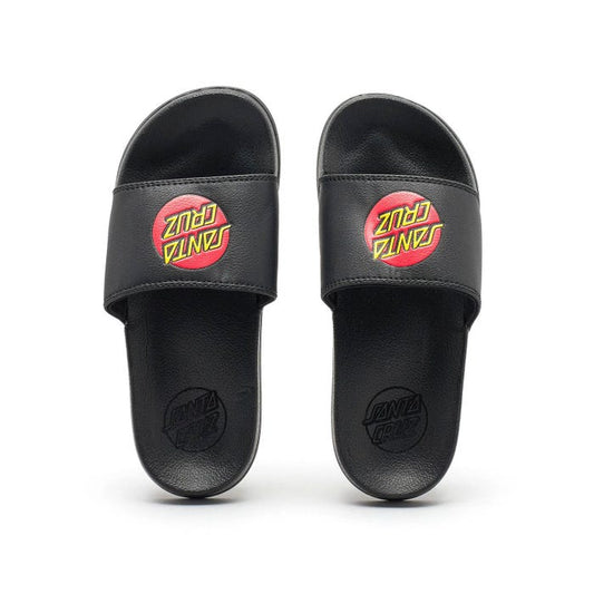 Santa Cruz Youth Classic Dot Slides (BlK) Uk 6 | Santa Cruz | Sliders