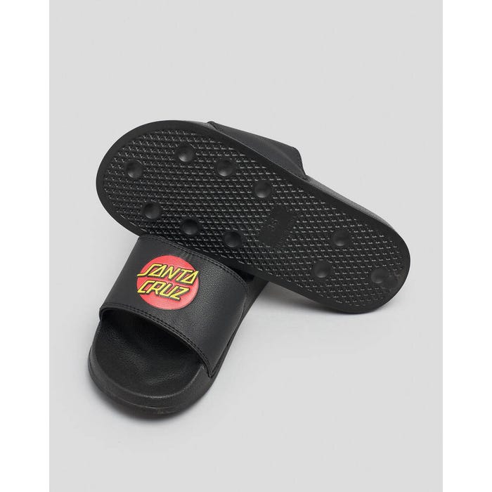 Santa Cruz Youth Classic Dot Slides (BlK) | Santa Cruz | Sliders