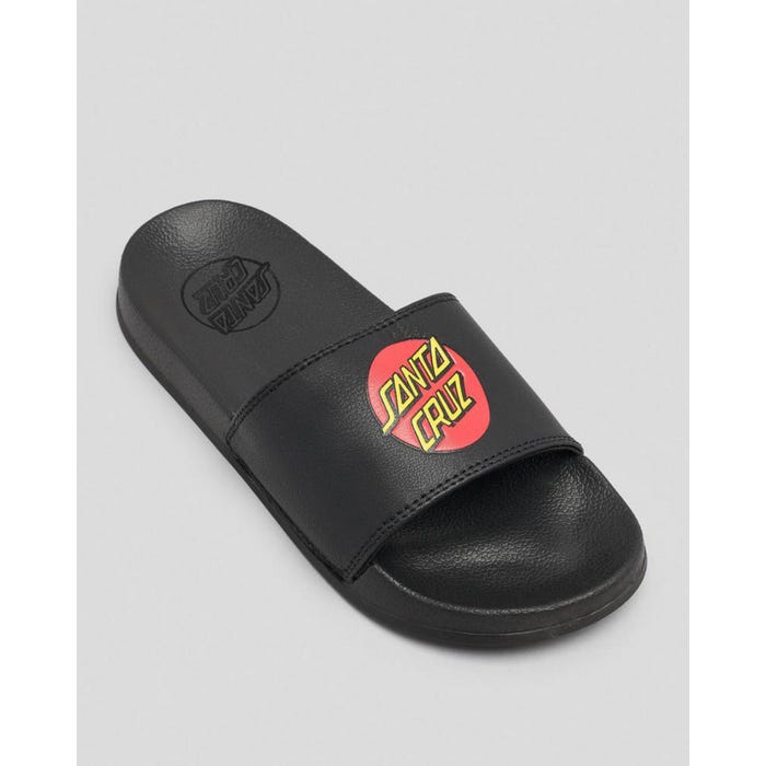 Santa Cruz Youth Classic Dot Slides (BlK) | Santa Cruz | Sliders