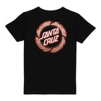 Santa Cruz Youth Flame Ringed Dot T-Shirt-Black | Santa Cruz |