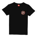 Santa Cruz Youth Flame Ringed Dot T-Shirt-Black | Santa Cruz |