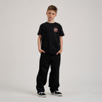 Santa Cruz Youth Flame Ringed Dot T-Shirt-Black | Santa Cruz |