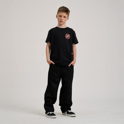 Santa Cruz Youth Flame Ringed Dot T-Shirt-Black | Santa Cruz |