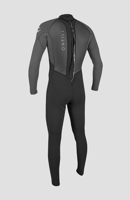 O’NEILL MENS REACTOR 3/2 MM BACK ZIP FULL WETSUIT | BLACK /GRAPHITE | O’neill | Summer Wetsuit