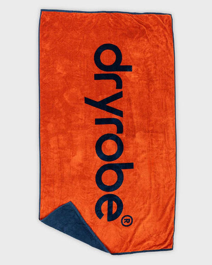 Dryrobe Beach Towel Orange Deep Sea Blue | Dryrobe | Beach Towel