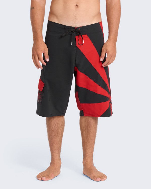 Billabong A.I. Rising Sun Pro 22" Boardshorts-Black/Red