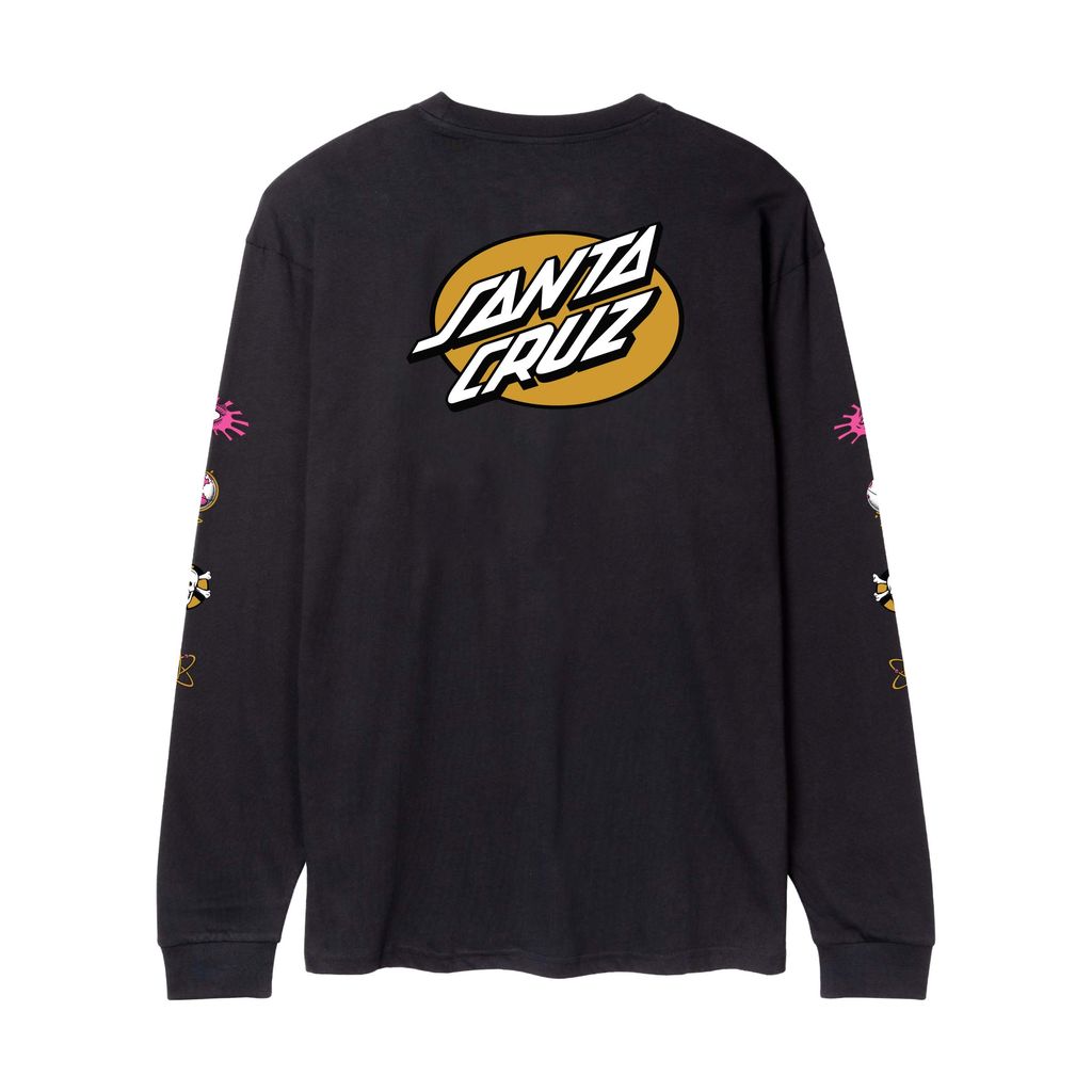 Santa Cruz Knibbs Cryptic Long Sleeve T-shirt-Black