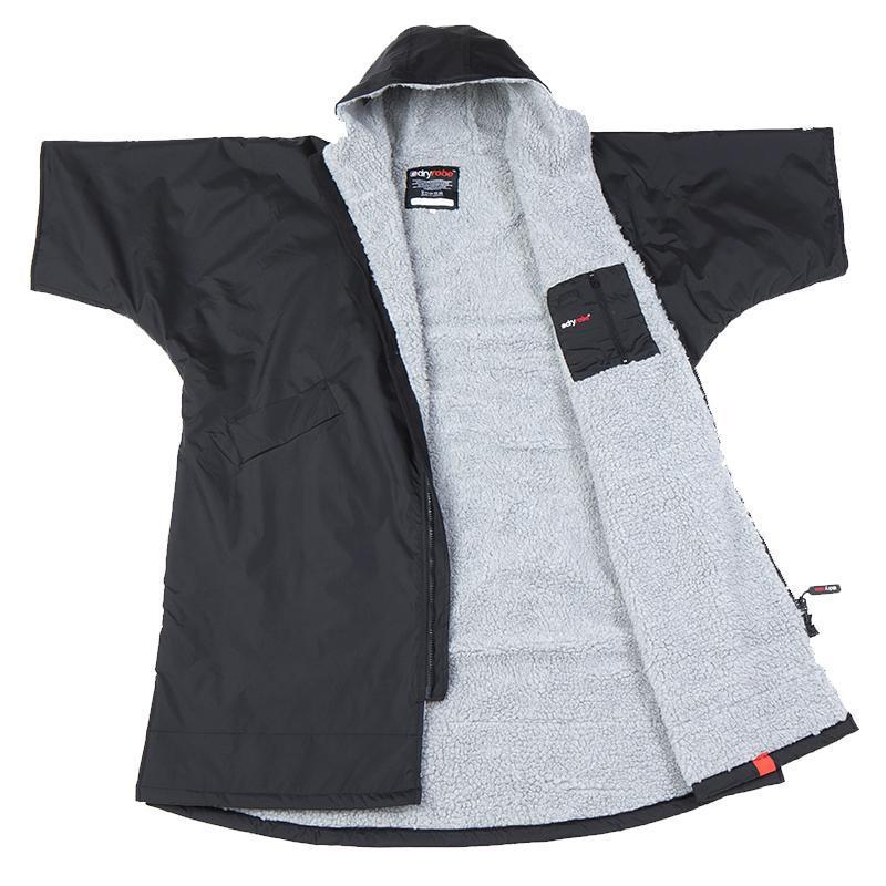 DryRobe V3 Kids Long Sleeve Age 10-13 Black Grey | Dryrobe | Dryrobe