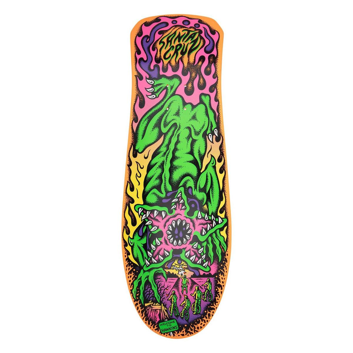 Santa Cruz Salba/Stranger Things Demogorgon Deck-Orange | Santa Cruz | Deck - Northshore Newquay - Surf/Skate Shop