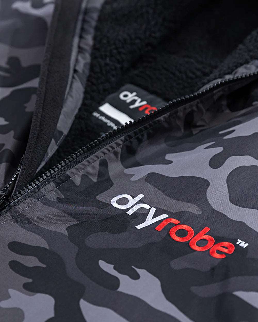 DryRobe V3 Adult Long Sleeve Black Camo / Black | Dryrobe | Dryrobe - Northshore Newquay - Surf/Skate Shop