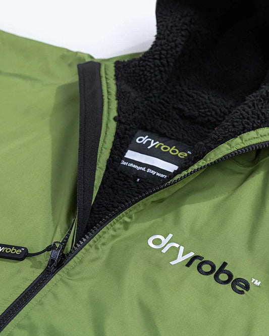 DryRobe V3 Adult Long Sleeve Forest Green / Black | Dryrobe | Dryrobe
