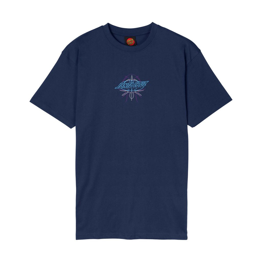 Santa Cruz Meek Pinstripe Slasher T-Shirt-Midnight Blue