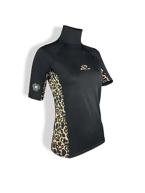 Sola ladies rash vest S/S - jaguar black | Sola | - Northshore Newquay - Surf/Skate Shop