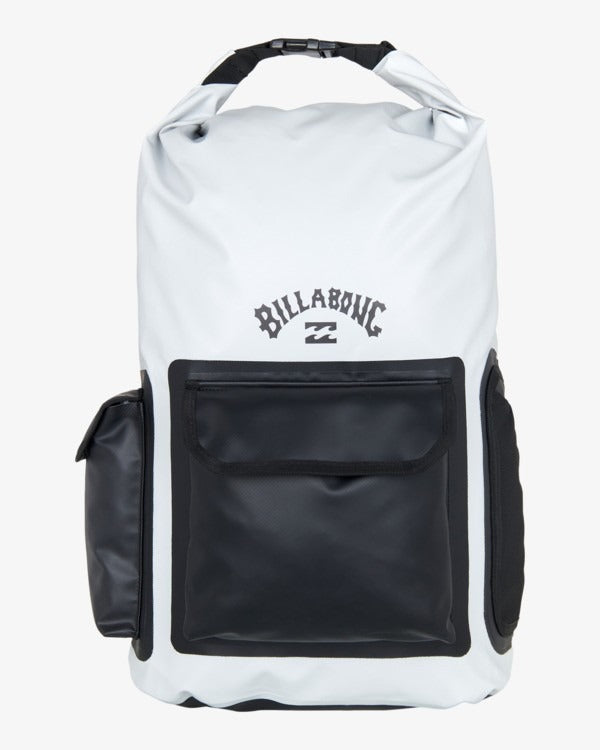 Billabong Storm Dry Roll Top Backpack-Silver | Billabong | - Northshore Newquay - Surf/Skate Shop