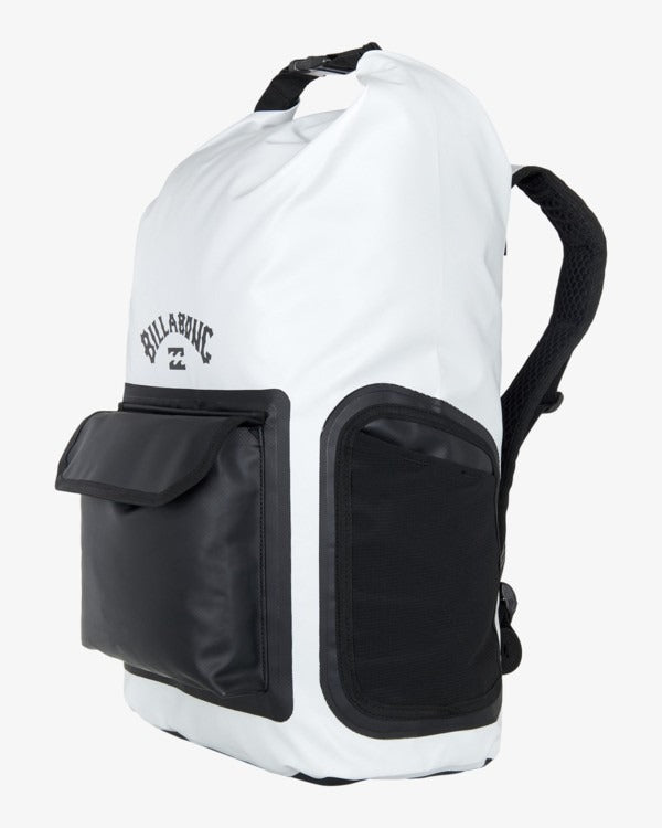 Billabong Storm Dry Roll Top Backpack-Silver | Billabong | - Northshore Newquay - Surf/Skate Shop