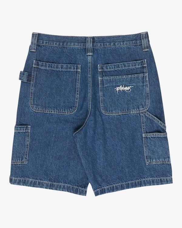 Billabong Bad Dog Workwear Denim Short-Ocean Wash | Billabong | - Northshore Newquay - Surf/Skate Shop