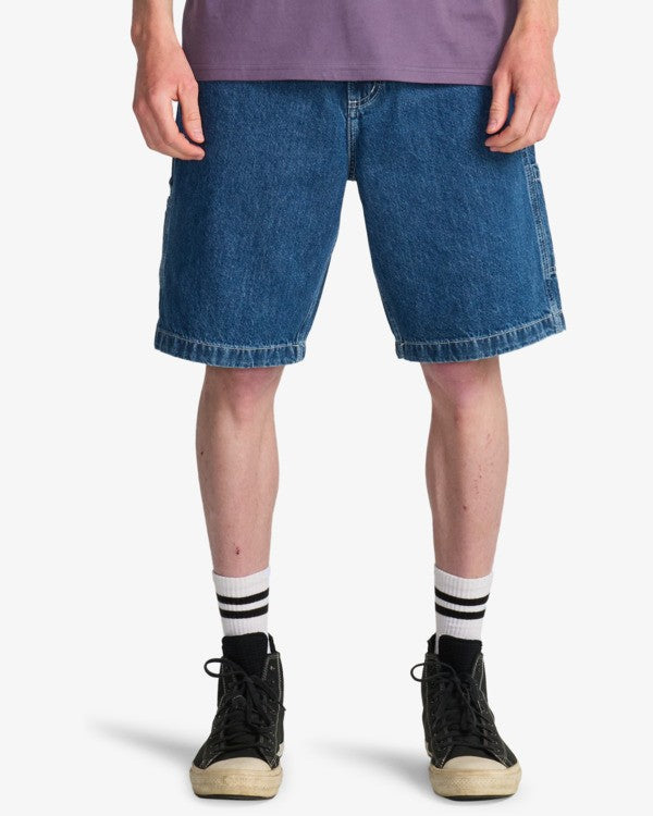 Billabong Bad Dog Workwear Denim Short-Ocean Wash | Billabong | - Northshore Newquay - Surf/Skate Shop