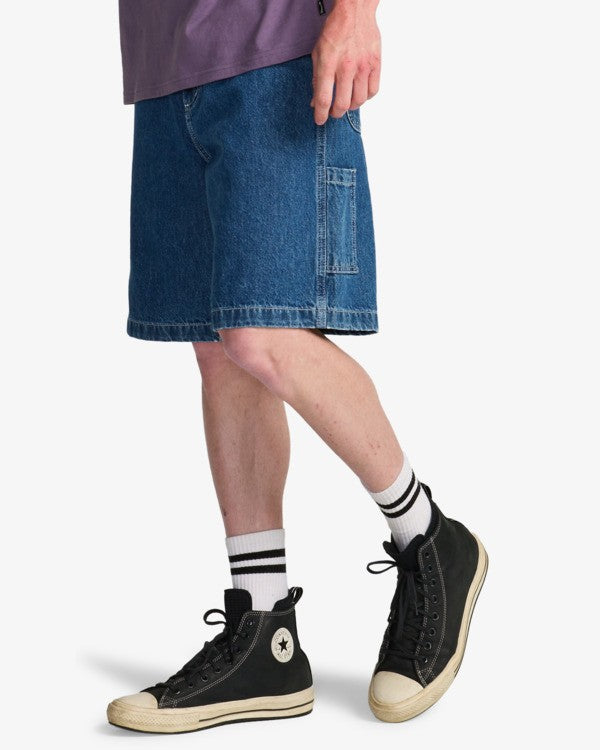 Billabong Bad Dog Workwear Denim Short-Ocean Wash | Billabong | - Northshore Newquay - Surf/Skate Shop