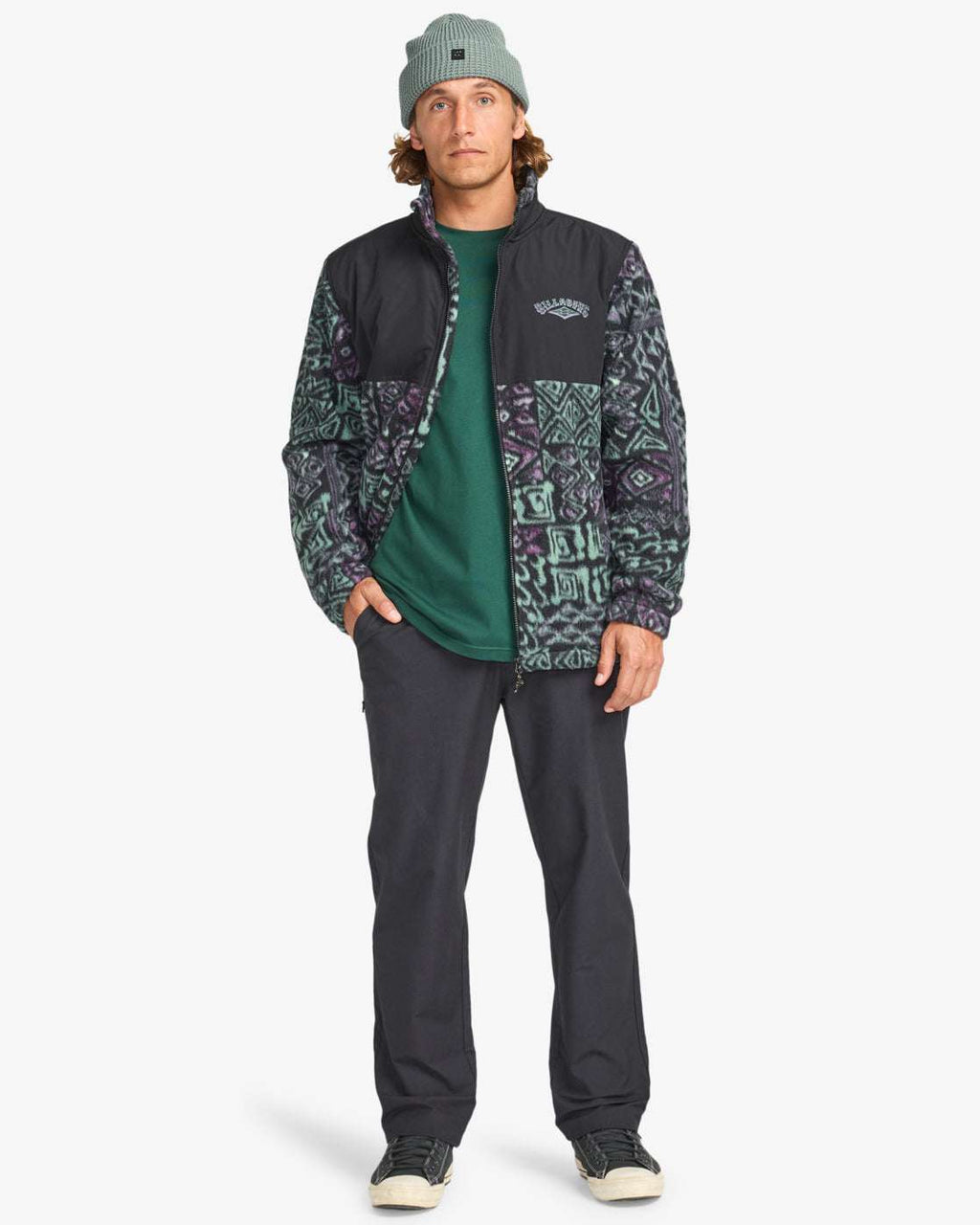 Billabong Boundary Re-Issue - Half Zip Mock Neck Pullover-Multi | Billabong | Fleece - Northshore Newquay - Surf/Skate