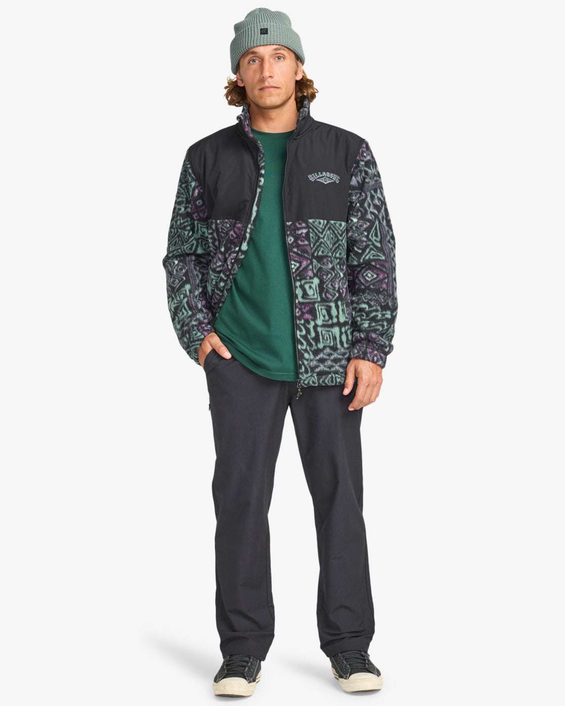 Billabong Boundary Re-Issue - Half Zip Mock Neck Pullover-Multi | Billabong | Fleece - Northshore Newquay - Surf/Skate