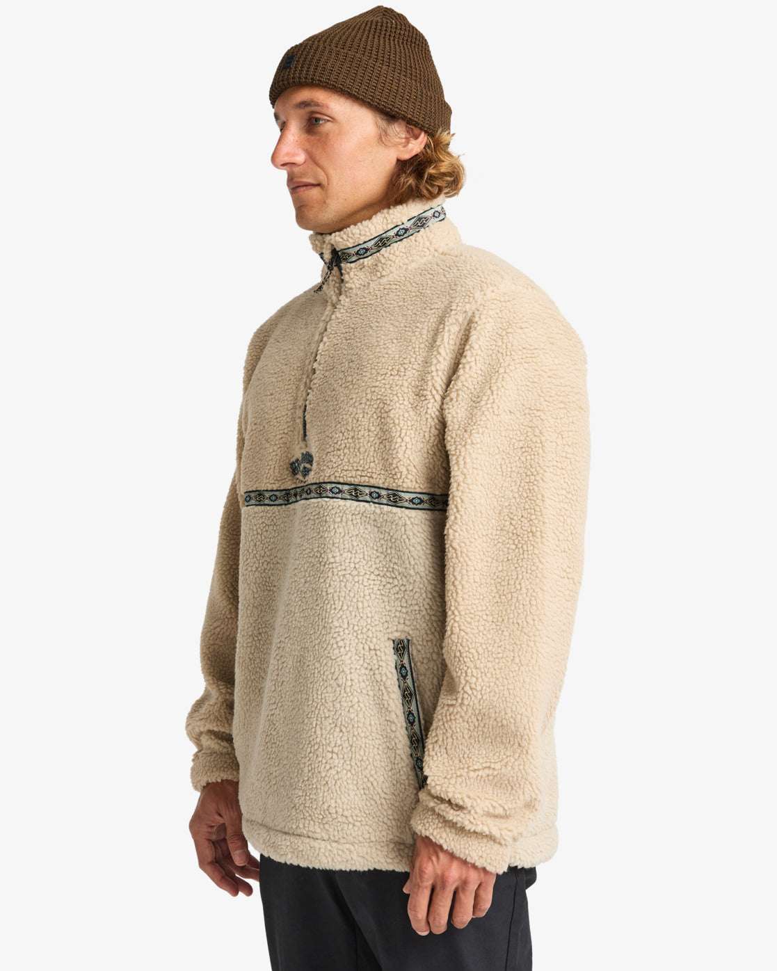 Billabong Boundary Tombstone - Half Zip Mock Neck Fleece-Desert | Billabong | Fleece - Northshore Newquay - Surf/Skate