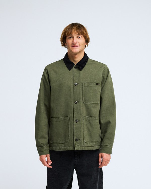 Billabong Chore Jacket-Riffle Green | Northshore Surf Shop | - Northshore Newquay - Surf/Skate Shop