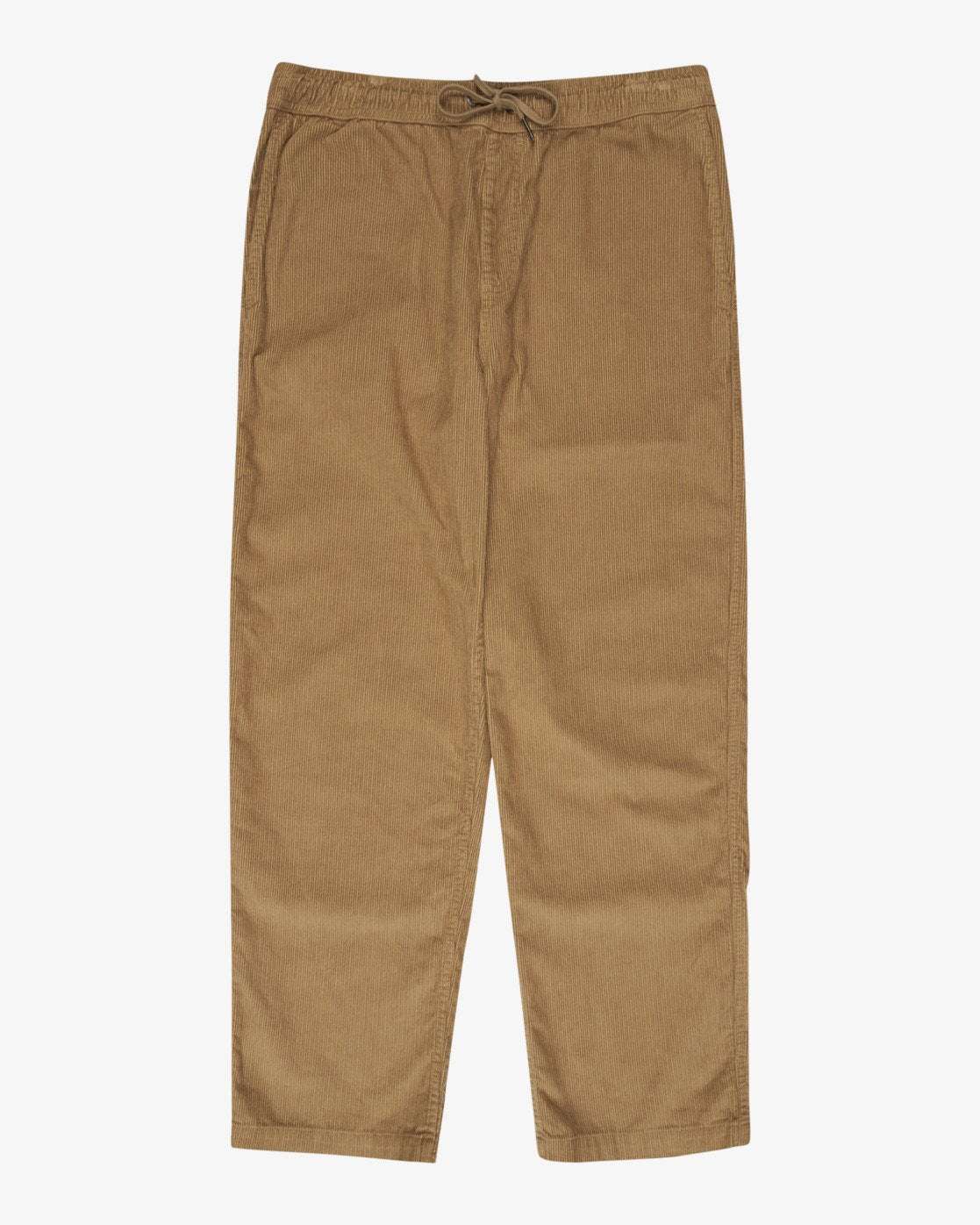 Billabong Larry Elastic Waist Corduroy Pants-Gravel | Billabong | Trousers - Northshore Newquay - Surf/Skate
