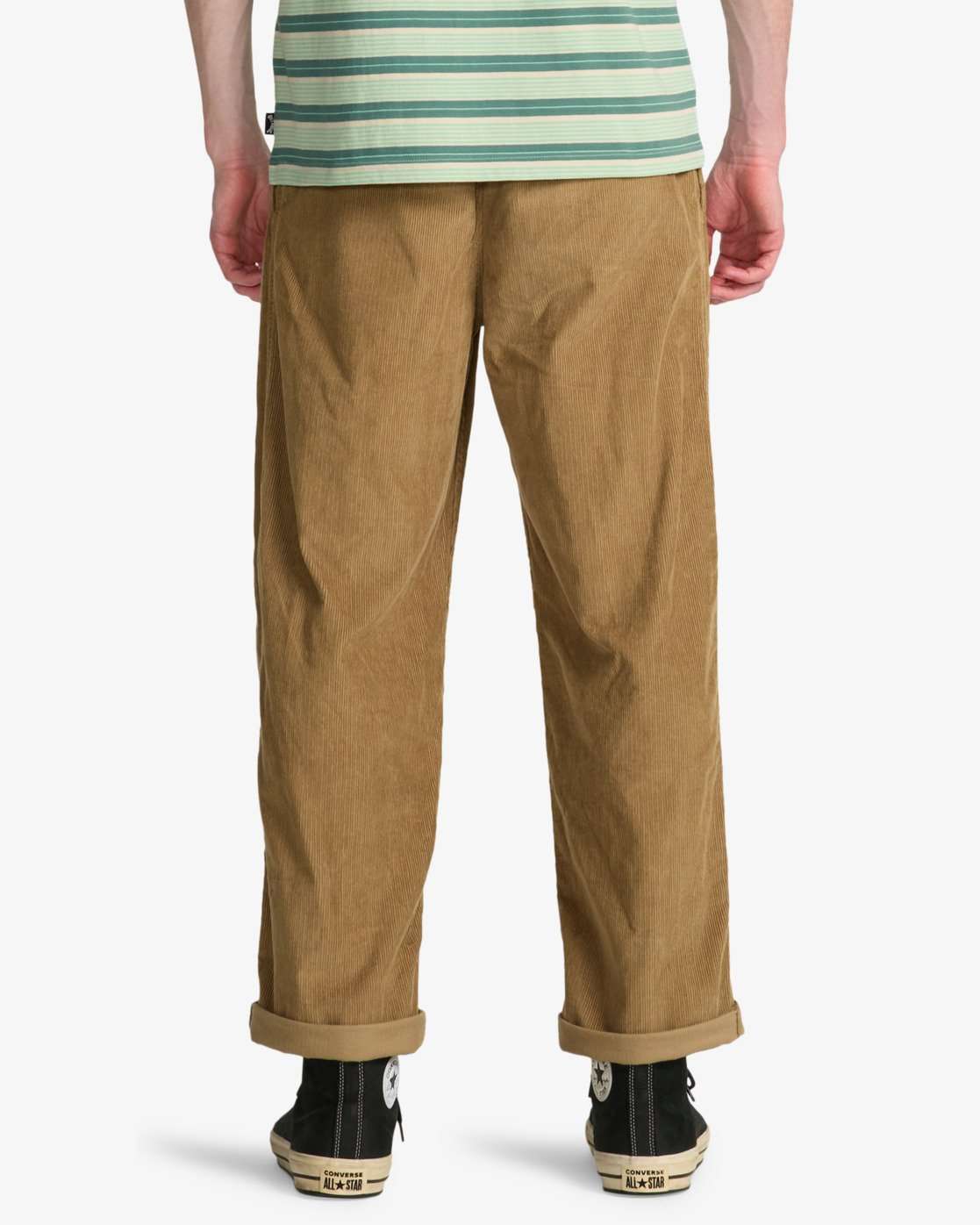 Billabong Larry Elastic Waist Corduroy Pants-Gravel | Billabong | Trousers - Northshore Newquay - Surf/Skate