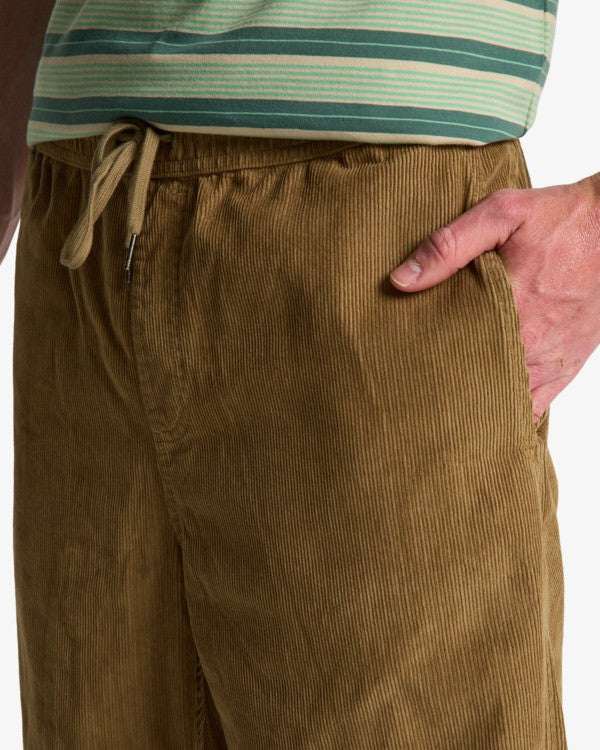 Billabong Larry Cord Pant-Gravel | Billabong | - Northshore Newquay - Surf/Skate Shop