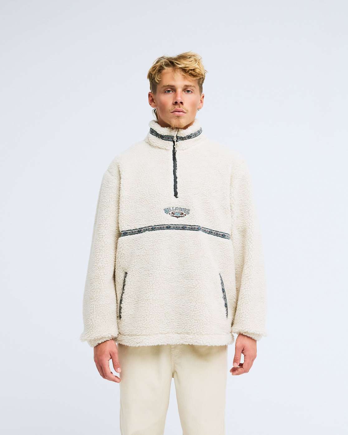 Billabong Tombstone Half Zip Fleece Top-Oat | Billabong | - Northshore Newquay - Surf/Skate Shop